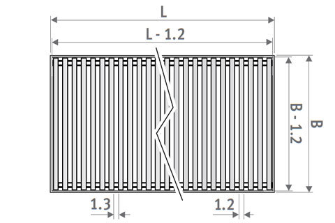 Designo wooden grilles размеры